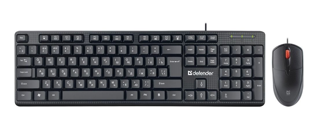 Комплект клавиатура и мышь Defender Line C-511 45511, черный