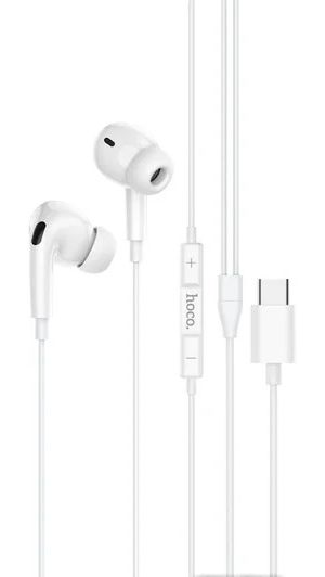 Наушники с микрофоном HOCO M101 Pro, Type-C, белый