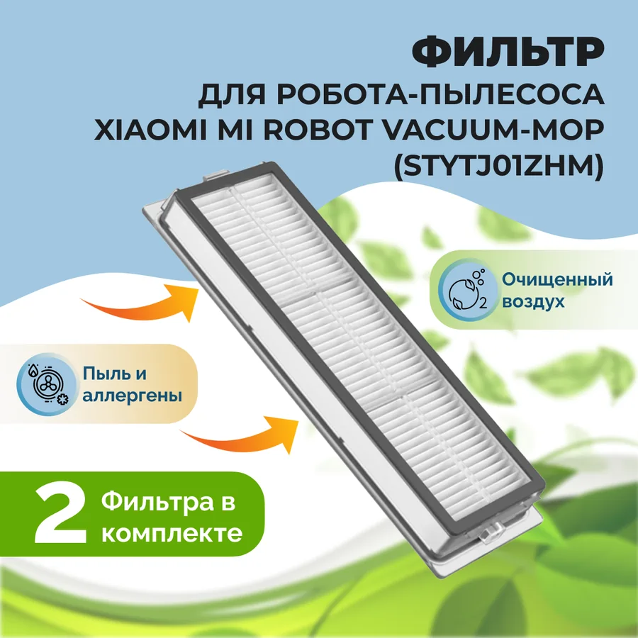 Фильтры для робота-пылесоса Xiaomi Mi Robot Vacuum-Mop (STYTJ01ZHM), 2 штуки