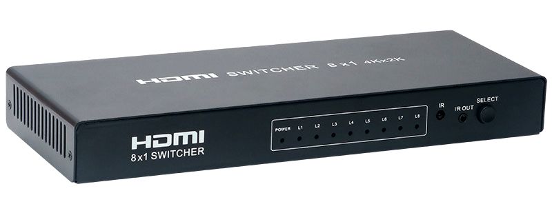 Переключатель - свитч HDMI 8x1, UHD 4K 30Hz
