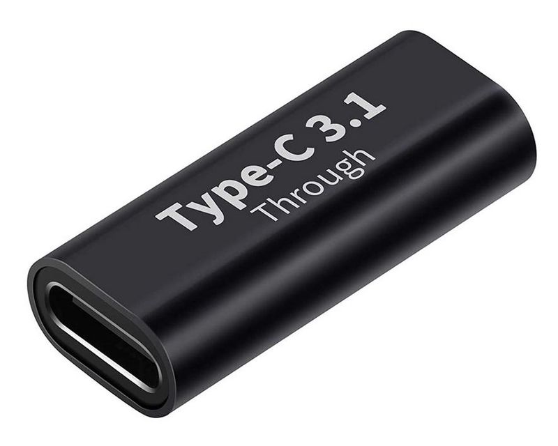 Адаптер - соединитель USB3.1 Type-С - USB3.1 Type-С, мама-мама, черный