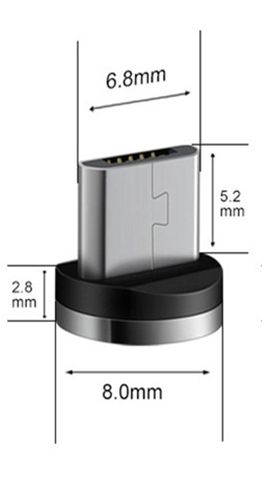 Коннектор - магнитная головка MicroUSB