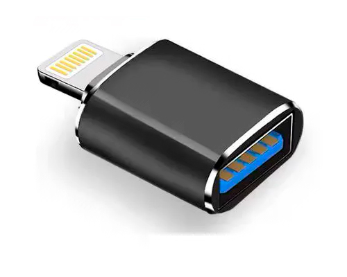 Адаптер - переходник Lightning - USB3.0, черный