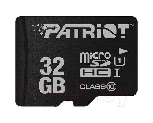Карта памяти MicroSDHC 32Gb Patriot LX (PSF32GMDC10), класс 10