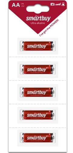 Батарейка - элемент питания SMARTBUY AA/LR6/5B