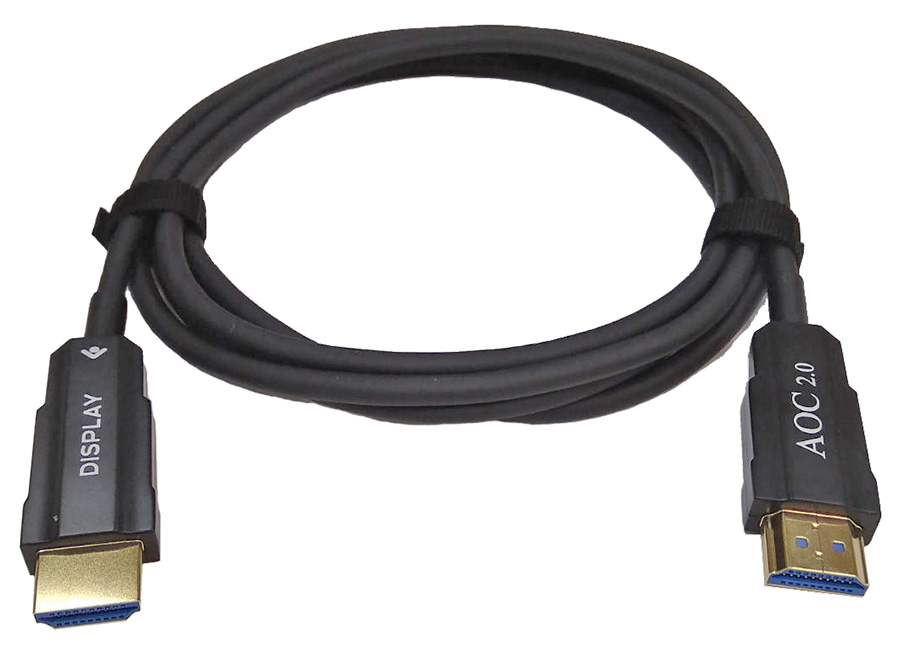 Волоконно-оптический кабель HDMI v2.0 4K 60Гц, 18 Гбит/с, папа-папа, 1,8 метра, черный Волоконно-оптический кабель HDMI v2.0 4K 60Гц, 18 Гбит/с, папа-папа, 1,8 метра, черный
