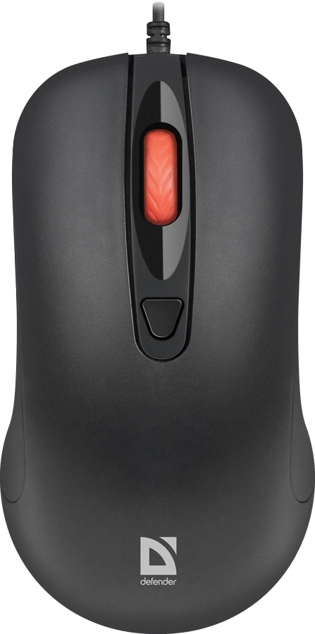 Мышь проводная оптическая Defender Omega MB-522, 500-1600dpi, черный
