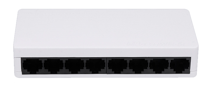 Сетевой свитч – LAN разветвитель – хаб RJ45 на 8 портов, 10/100/1000 Мбит/с, белый