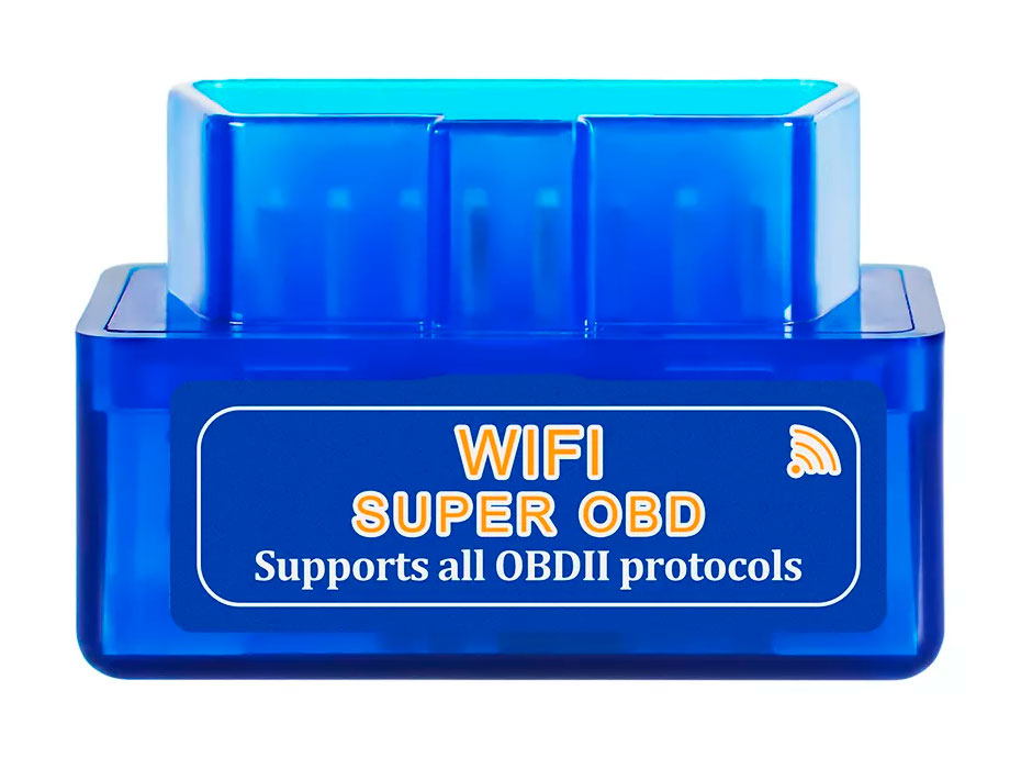Автосканер ELM327 OBD2 B12 – адаптер OBDII Wi-Fi, синий
