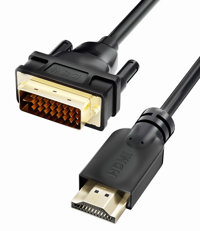Кабель HDMI - DVI-D UltraHD 4K, папа-папа, 1,5 метра, черный Кабель HDMI - DVI-D UltraHD 4K, папа-папа, 1,5 метра, черный