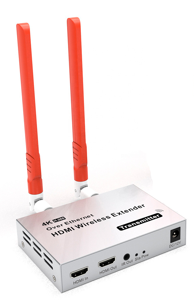 Передатчик удлинителя сигнала HDMI по Wi-Fi до 300 метров UltraHD 4K, активный