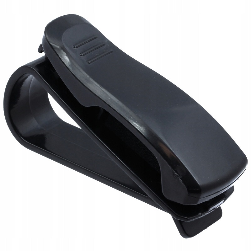 Зажим - держатель для очков на солнцезащитный козырек автомобиля, темный