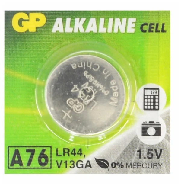 Батарейка часовая - элемент питания GP A76/LR44/AG13/10BP