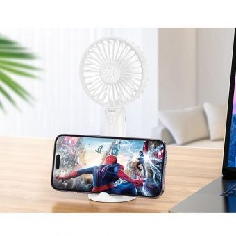 Вентилятор ручной HOCO DF07, с подставкой для смартфона