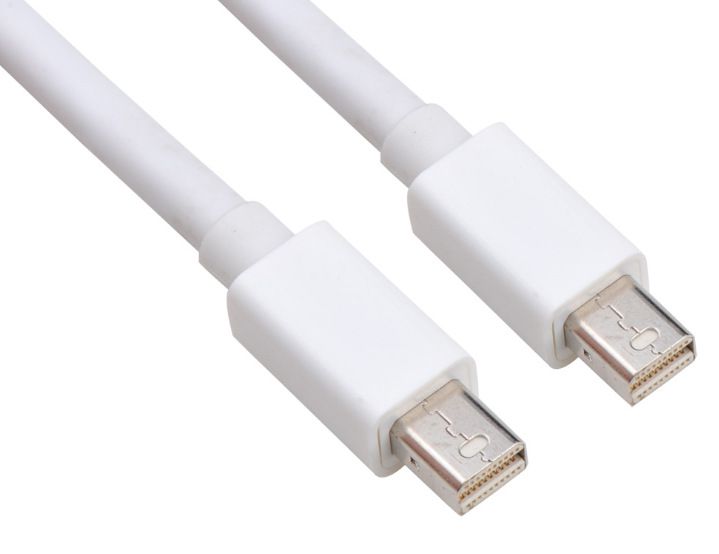 Кабель Mini DisplayPort - Mini DisplayPort, папа-папа, 1,8 метра, белый