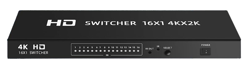 Переключатель - свитч HDMI 16x1, UHD 4K 30Hz
