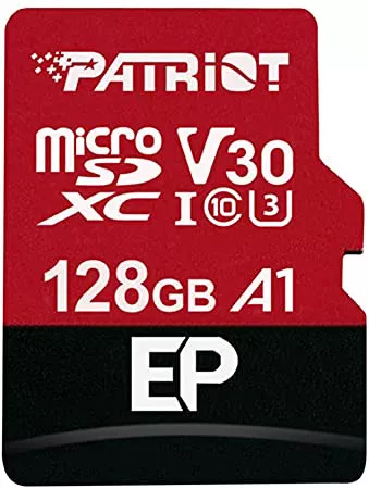 Карта памяти Micro SDXC 128GB Patriot EP (PEF128GEP31MCX) A1, V30, UHS-1, U3
