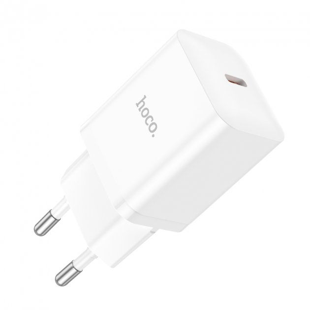 Зарядное устройство сетевое - блок питания HOCO N27, 1 USB Type-C PD20W, белый
