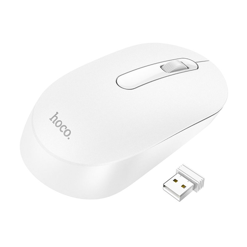 Мышь беспроводная HOCO GM14, 2,4G, 1200dpi, белый