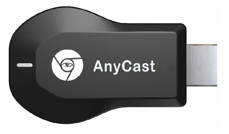 Адаптер - донгл - HDMI WiFi-приемник Anycast M2 Plus для подключения смартфона к телевизору, FullHD, однодиапазонный - 2.4GHz, черный
