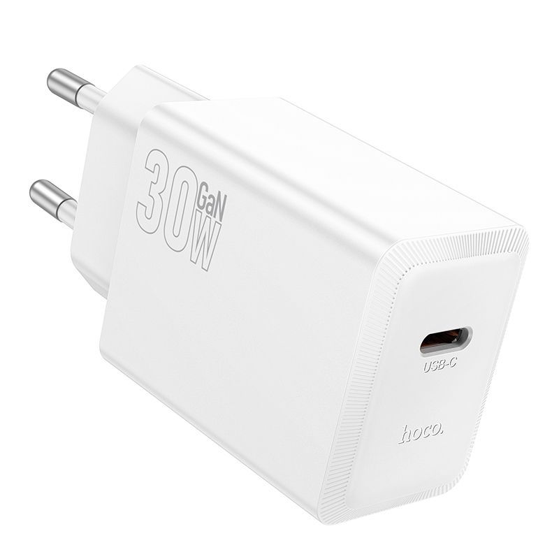Зарядное устройство сетевое - блок питания HOCO N70, USB Type-C PD30W, белый