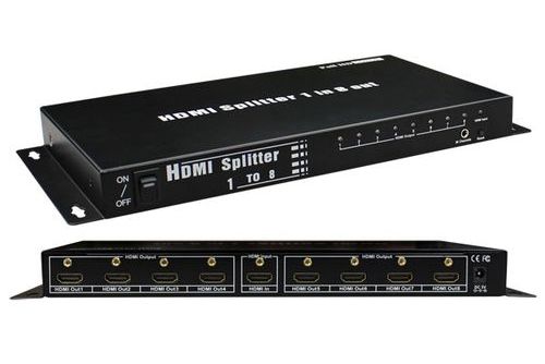 Разветвитель - сплиттер HDMI 1x8, UltraHD 4К, EDID