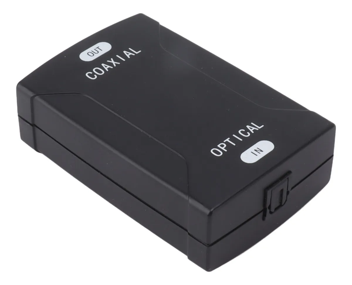 Цифровой преобразователь оптического сигнала в коаксиальный - OPTICAL (spdif, toslink) to COAXIAL, черный