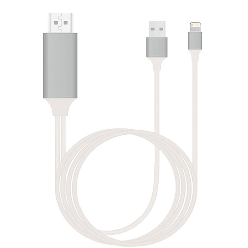 Кабель HDMI - Lightning для подключения смартфона к телевизору, 1,8 метра Кабель HDMI - Lightning для подключения смартфона к телевизору, 1,8 метра