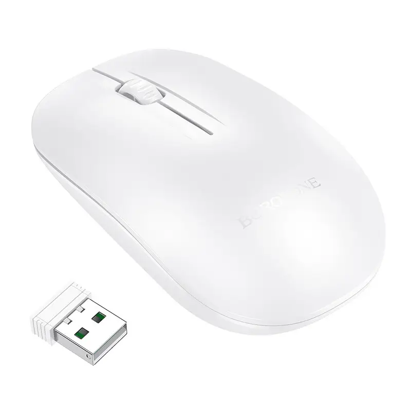 Мышь беспроводная Borofone BG14, 2,4G, 1000dpi, белый