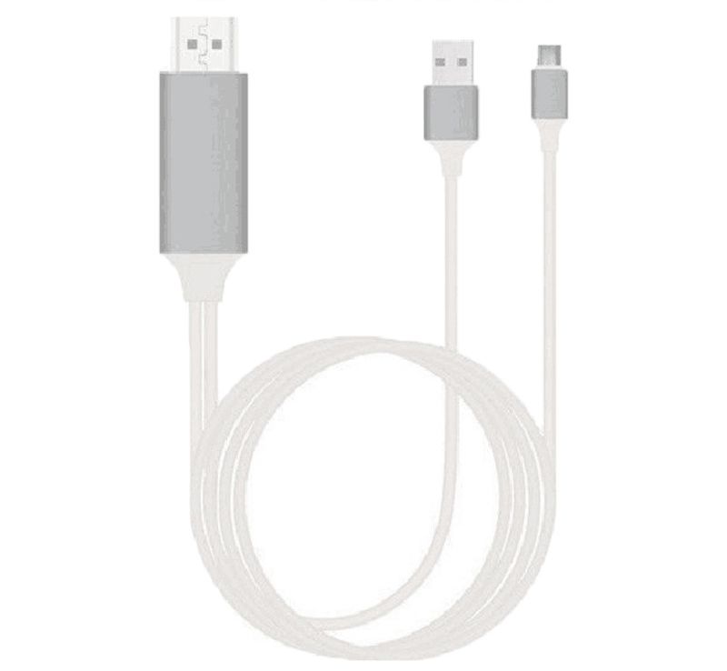 Кабель HDMI - USB3.1 Type-C для подключения смартфона к телевизору, 1,8 метра Кабель HDMI - USB3.1 Type-C для подключения смартфона к телевизору, 1,8 метра
