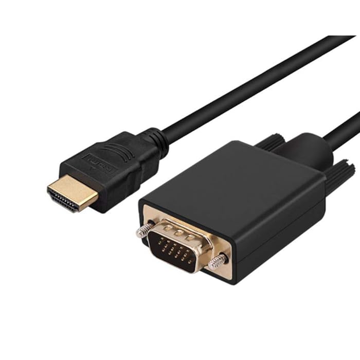 Кабель HDMI - VGA, папа-папа, 3 метра, черный Кабель HDMI - VGA, папа-папа, 3 метра, черный