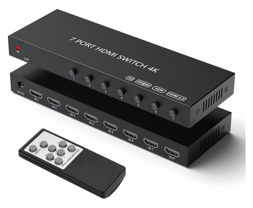 Переключатель - свитч HDMI 7x1, UHD 4K 60Hz