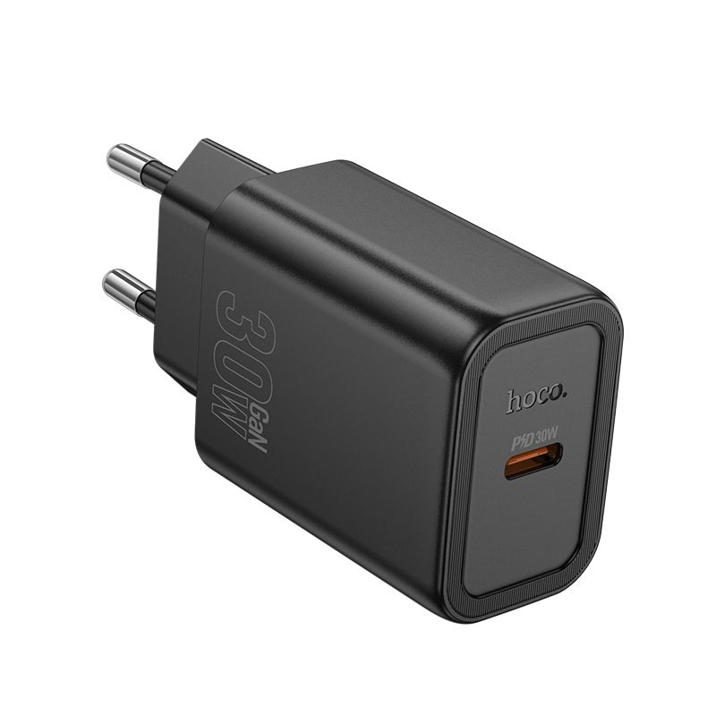 Зарядное устройство сетевое - блок питания HOCO N62, USB Type-C PD30W, черный