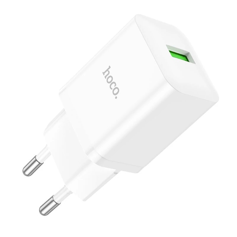 Зарядное устройство сетевое - блок питания HOCO N26, USB QC3.0, белый