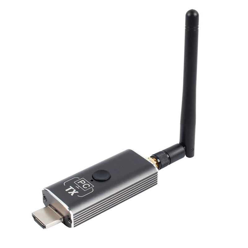 Передатчик удлинителя сигнала HDMI v1.4 по Wi-Fi до 150 метров, FullHD 1080p, для проекторов / телевизоров / мониторов, алюминий