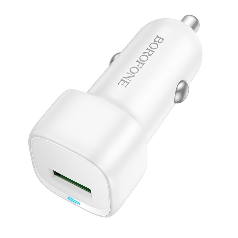 Автомобильное зарядное устройство USB BOROFONE BZ34, 1 USB QC3.0, белый