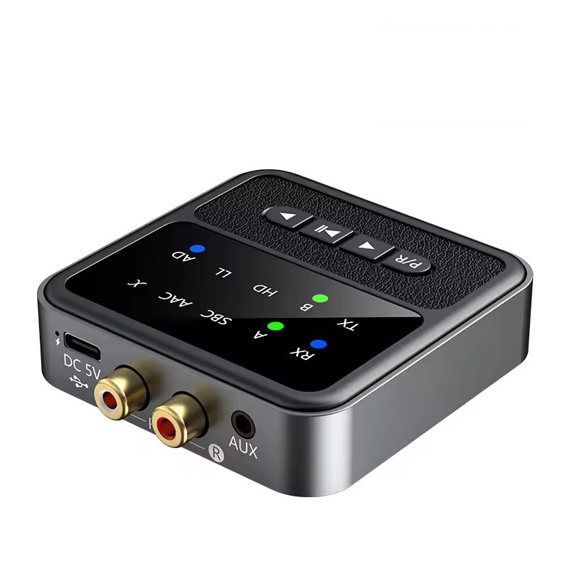 Аудио адаптер Hi-Fi BT200 приемник-передатчик (TX/RX) Bluetooth v5.4 - RCA / AUX 3.5мм, для дома и автомобиля, функция подключения двух устройств RX/TX, кодеки aptX / AAC / SBC