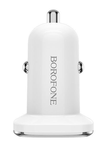 Автомобильное зарядное устройство USB BOROFONE BZ12A, 1 USB QC3.0, белый