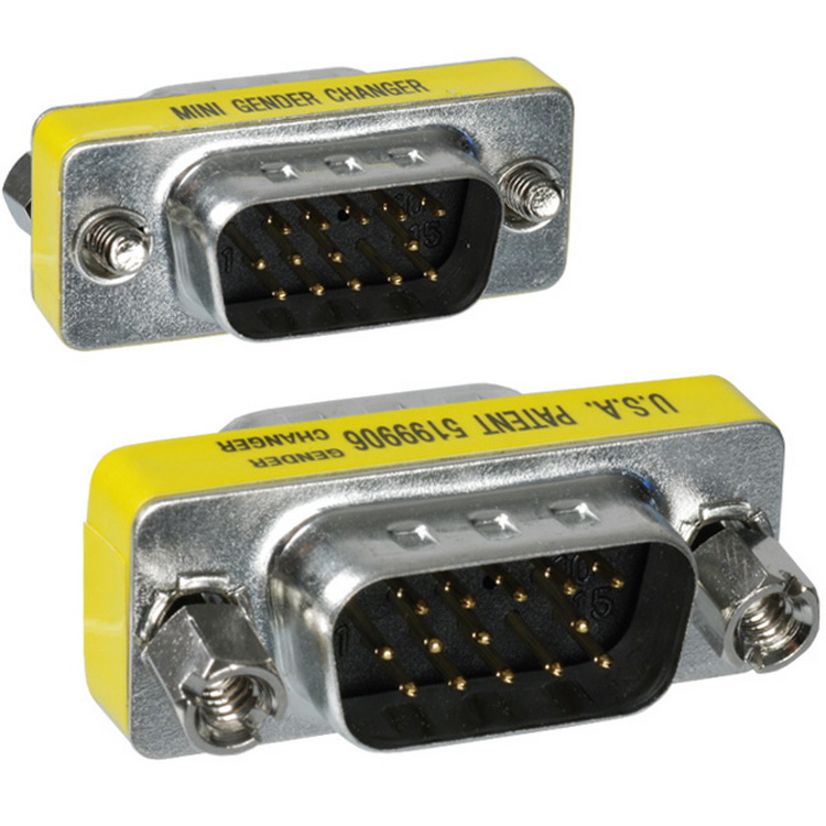 Адаптер - переходник VGA - VGA, папа-папа