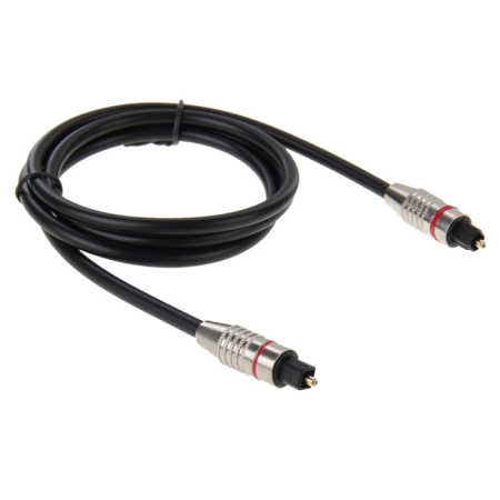 Кабель оптический (Toslink/SPDIF) PRO, усиленный, 5 метров, черный