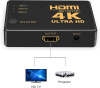 Адаптер - переключатель - свитч 3×1 HDMI, UltraHD 4K 3D, пульт, внешний ИК-датчик, активный, черный
