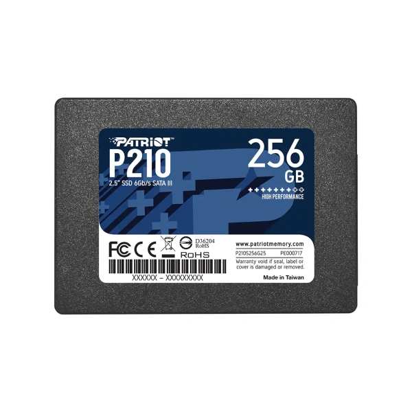 Жесткий диск Patriot P210 256GB P210S256G25 (2,5", SATA 3.0, 3D TLC NAND)