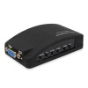 Адаптер - переходник RCA (AV), S-video - VGA, черный