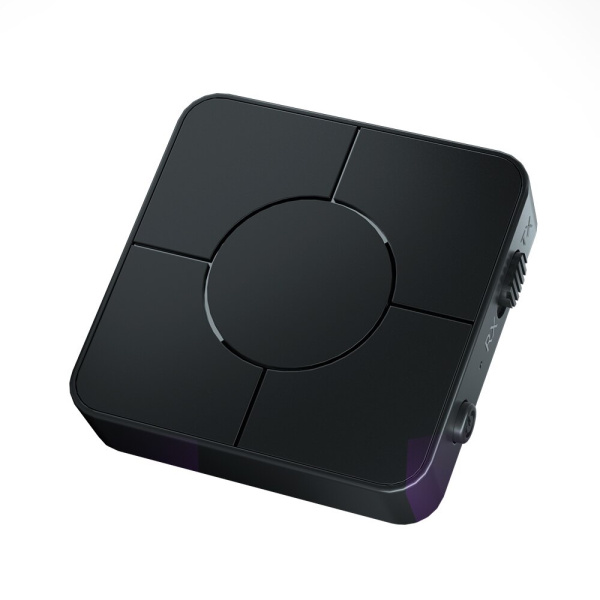 Беспроводной аудио адаптер Bluetooth v5.0 RX/TX приемник-передатчик KN326, громкая связь, черный