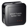 Цифровой аудио разветвитель - сплиттер 1x3 оптический (Toslink/SPDIF) MINI, черный
