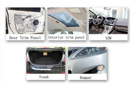 Автомобильные клипсы - заклепки для салона - пистоны, набор 200 штук