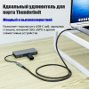 Кабель USB3.2 Type-C чип E-Marker, 4K 60Гц, PD 240W (48V/5A), 20 Гбит/с, экранирование, оплетка, папа-мама, 3 метра