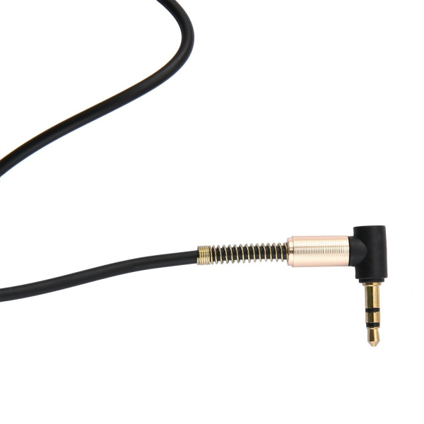 Кабель jack 3.5mm (AUX) PRO, папа-папа, 1 метр, черный