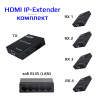 Удлинитель сигнала HDMI по витой паре RJ45 (LAN) до 200 метров, активный, FullHD 1080p, комплект 1 TX + 4 RX + коммутатор RJ45