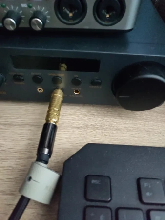 Адаптер - переходник jack 3.5mm (AUX) - jack 6.5mm, золото